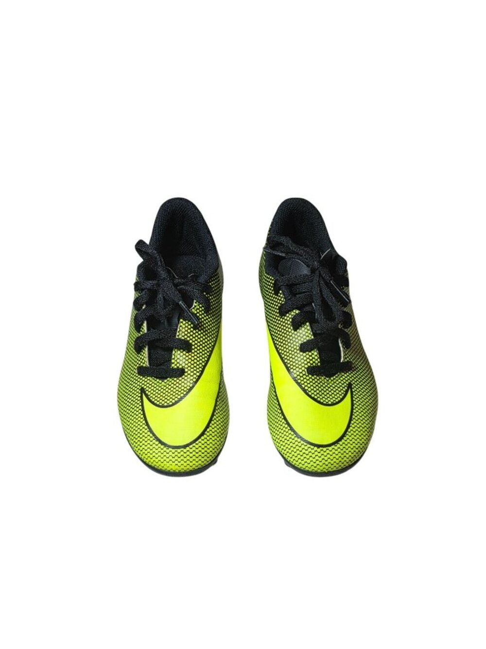 Nike Jr Bravata II FG Soccer Cleats Kids Neon Yellow Black Volt (SKU#2122)